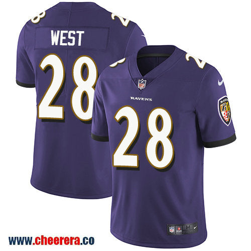 Nike Terrance West Baltimore Ravens purple Vapor jersey
