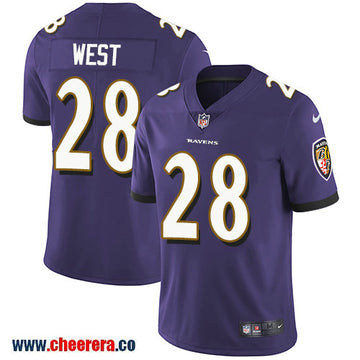Nike Terrance West Baltimore Ravens purple Vapor jersey