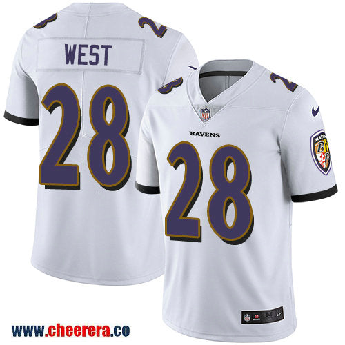 Nike Terrance West Baltimore Ravens white Vapor jersey