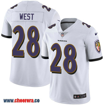 Nike Terrance West Baltimore Ravens white Vapor jersey