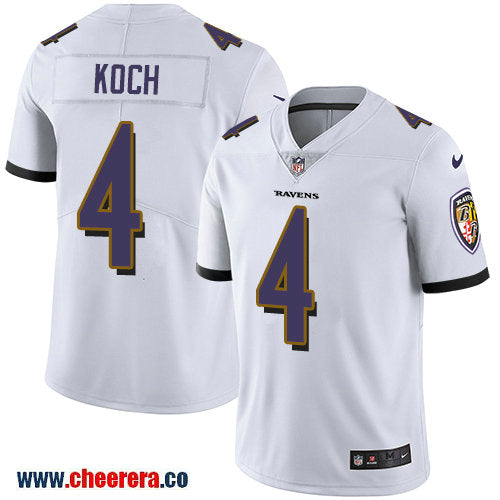 Nike Sam Koch Baltimore Ravens white Vapor jersey