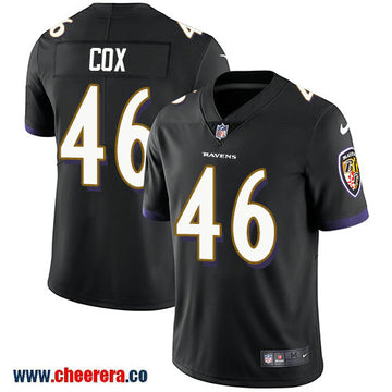 Nike Morgan Cox Baltimore Ravens black Vapor jersey