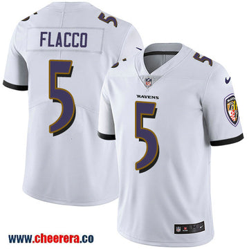 Nike Joe Flacco Baltimore Ravens white Vapor jersey