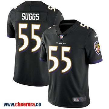 Nike Terrell Suggs Baltimore Ravens black Vapor jersey