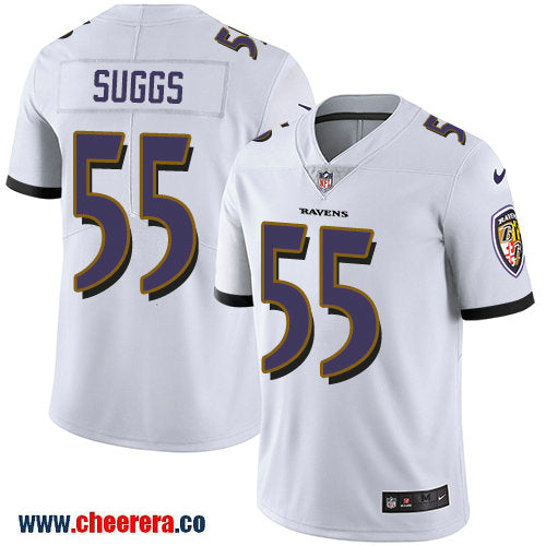 Nike Terrell Suggs Baltimore Ravens white Vapor jersey