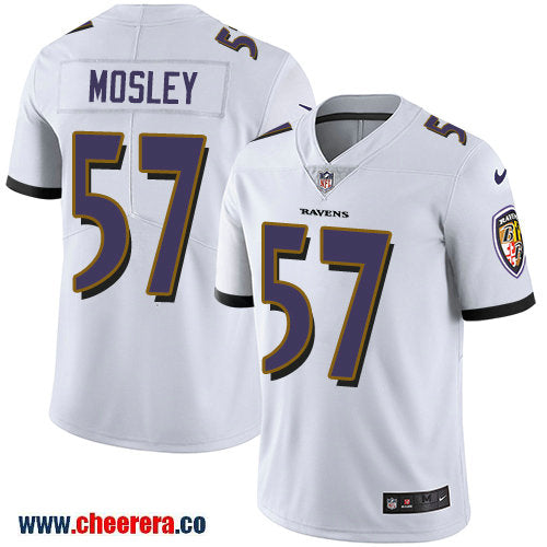 Nike C.J. Mosley Baltimore Ravens white Vapor jersey