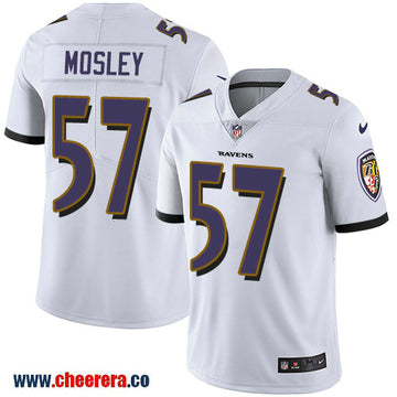 Nike C.J. Mosley Baltimore Ravens white Vapor jersey