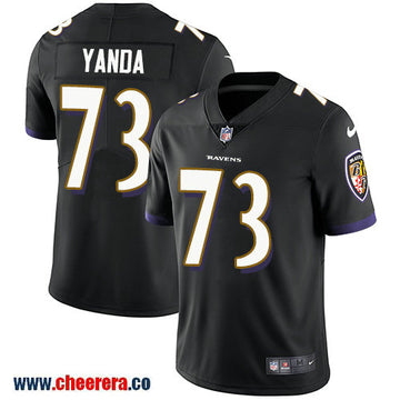 Nike Marshal Yanda Baltimore Ravens black Vapor jersey