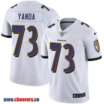 Nike Marshal Yanda Baltimore Ravens white Vapor jersey
