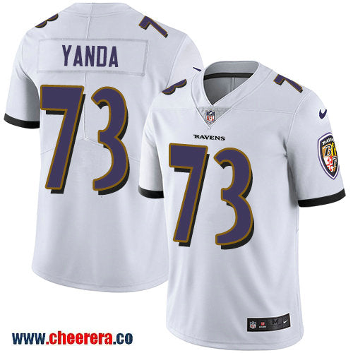 Nike Marshal Yanda Baltimore Ravens white Vapor jersey