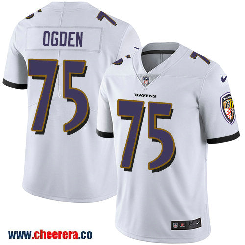Nike Jonathan Ogden Baltimore Ravens white Vapor jersey