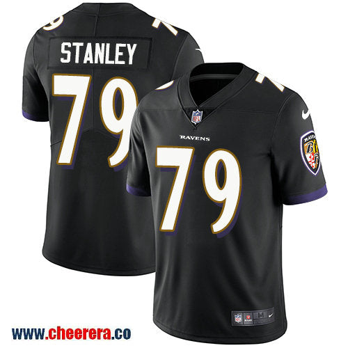 Nike Ronnie Stanley Baltimore Ravens black Vapor jersey