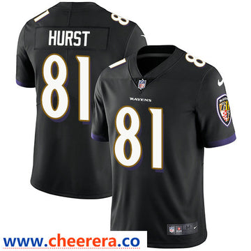 Nike Hayden Hurst Baltimore Ravens black Vapor jersey
