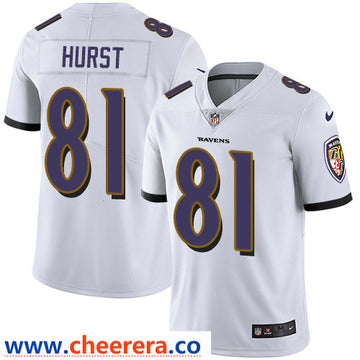 Nike Hayden Hurst Baltimore Ravens white Vapor jersey