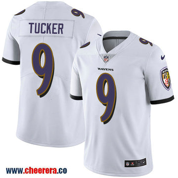 Nike Justin Tucker Baltimore Ravens white Vapor jersey