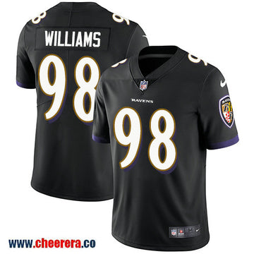 Nike Brandon Williams Baltimore Ravens black Vapor jersey