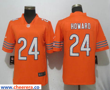 Nike Jordan Howard Chicago Bears orange Vapor jersey