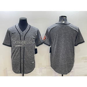 Nike Blank Cincinnati Bengals grey Vapor jersey