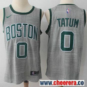 Nike Jayson Tatum Boston Celtics gray jersey