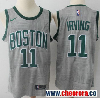 Nike Kyrie Irving Boston Celtics gray jersey