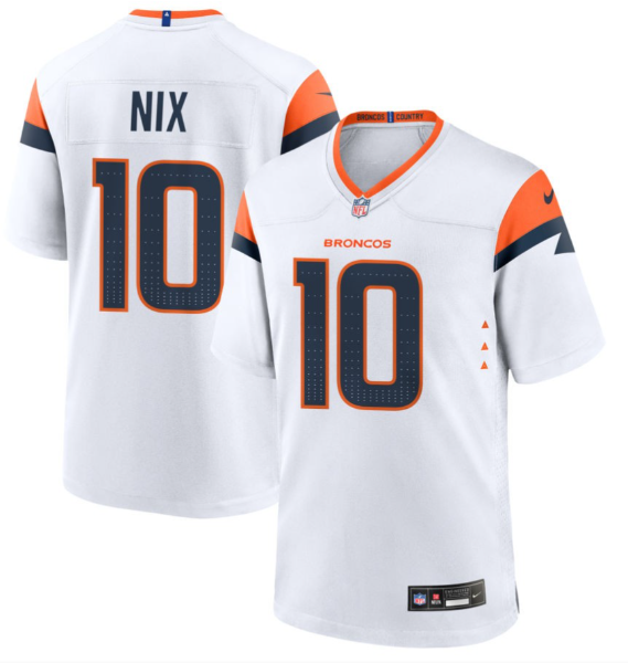 Nike Denver Broncos white Vapor jersey
