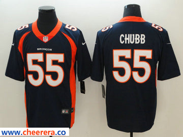 Nike Bradley Chubb Denver Broncos navy Vapor jersey