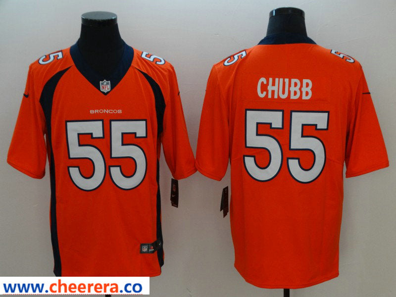 Nike Bradley Chubb Denver Broncos orange Vapor jersey