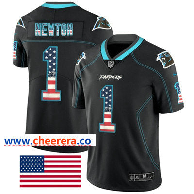 Nike Cam Newton Carolina Panthers black Limited jersey