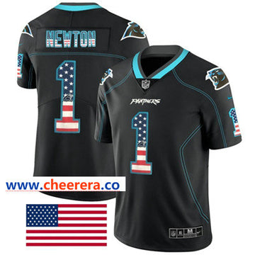 Nike Cam Newton Carolina Panthers black Limited jersey