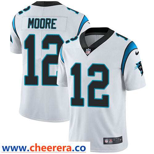 Nike DJ Moore Carolina Panthers white Vapor jersey