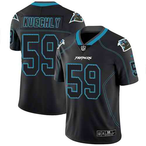 Nike Luke Kuechly Carolina Panthers black Limited jersey