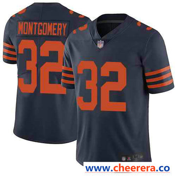 Nike David Montgomery Chicago Bears navy Vapor jersey