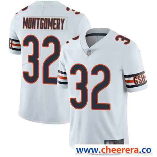 Nike David Montgomery Chicago Bears white Vapor jersey