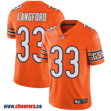 Nike Jeremy Langford Chicago Bears orange Limited jersey