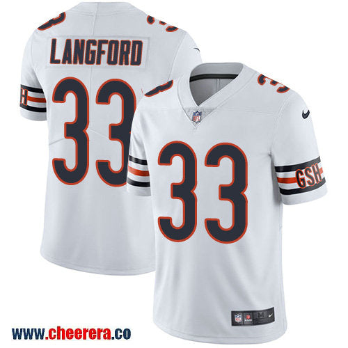 Nike Jeremy Langford Chicago Bears white Vapor jersey