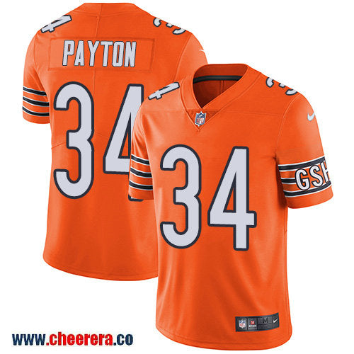 Nike Walter Payton Chicago Bears orange Limited jersey