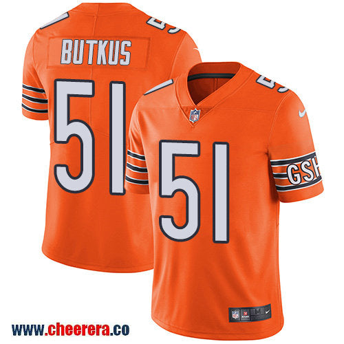 Nike Dick Butkus Chicago Bears orange Limited jersey