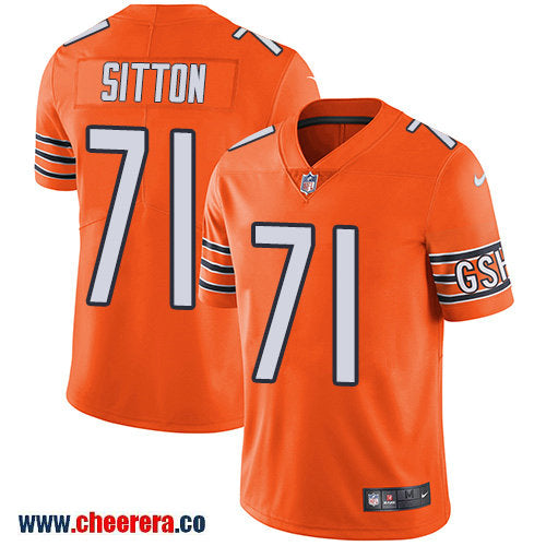 Nike Josh Sitton Chicago Bears orange Limited jersey
