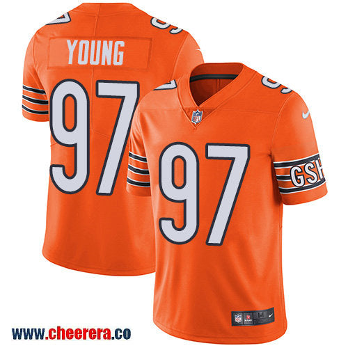 Nike Willie Young Chicago Bears orange Limited jersey
