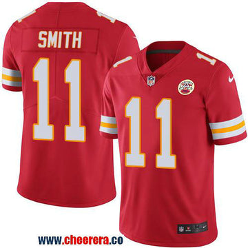 Nike Alex Smith Kansas City Chiefs red Vapor jersey