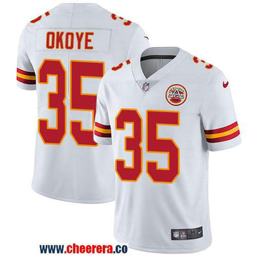 Nike Christian Okoye Kansas City Chiefs white Vapor jersey