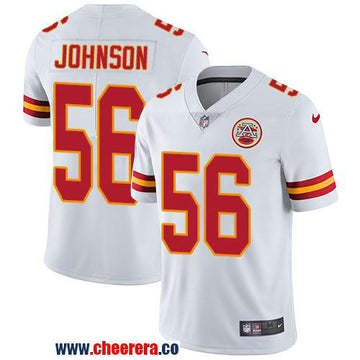 Nike Derrick Johnson Kansas City Chiefs white Vapor jersey