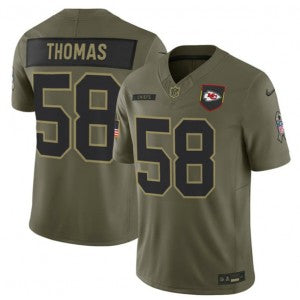 Nike Kansas City Chiefs olive Salute To Service jersey