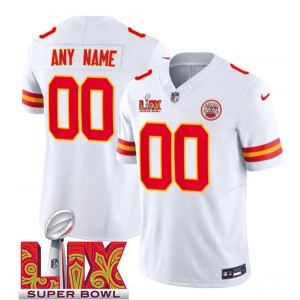 Custom Kansas City Chiefs white Vapor jersey