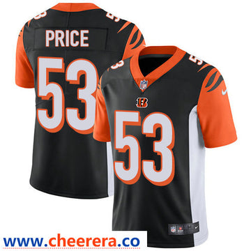 Nike Billy Price Cincinnati Bengals black Vapor jersey