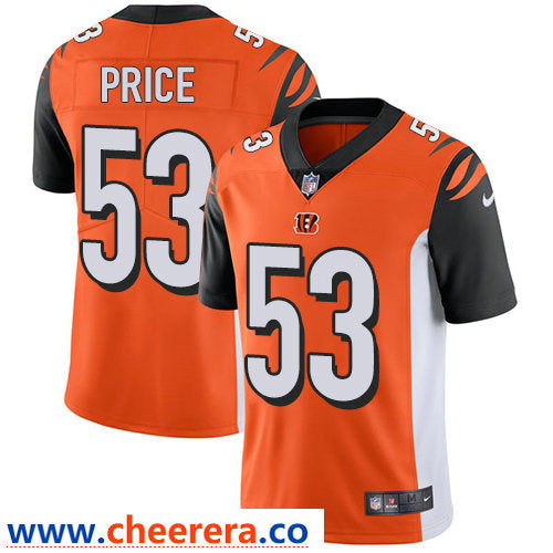 Nike Billy Price Cincinnati Bengals orange Vapor jersey