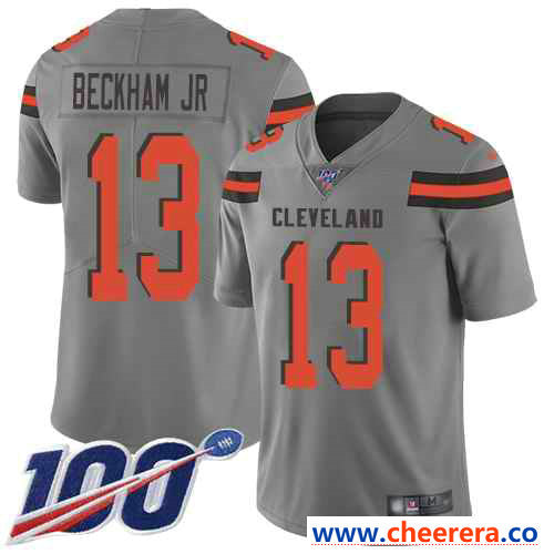 Nike Odell Beckham Jr Cleveland Browns gray Inverted Legend jersey