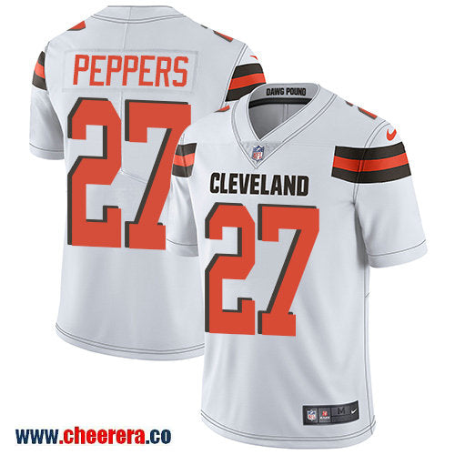 Nike Jabrill Peppers Cleveland Browns white Vapor jersey
