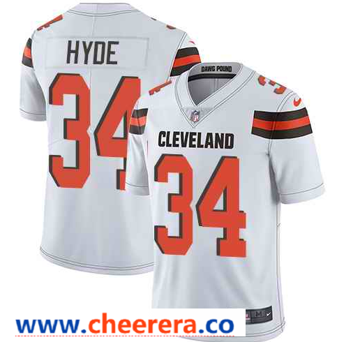 Nike Carlos Hyde Cleveland Browns white Vapor jersey