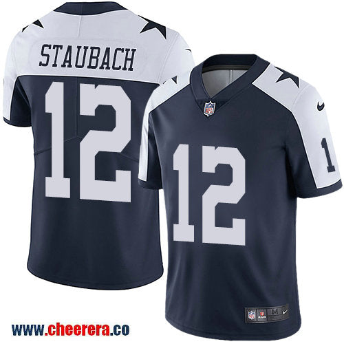 Nike Roger Staubach Dallas Cowboys navy Vapor jersey